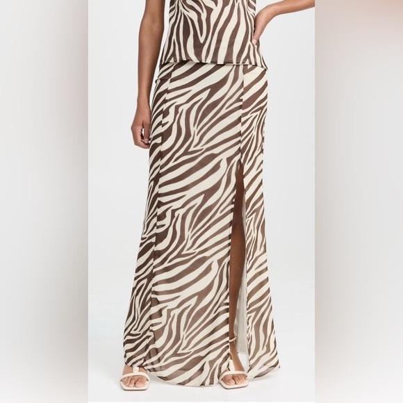 Runway the Label Maxi Skirt in Zebra Print size Medium - Picture 2 of 4